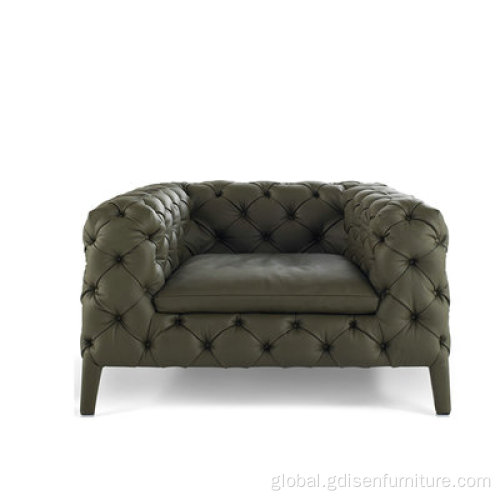 Standard sofa Windsor Three Seater Sofa Tufted Chesterfield Couch Supplier